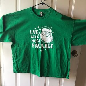 Mens 3xl Green Christmas Humorous T-Shirt